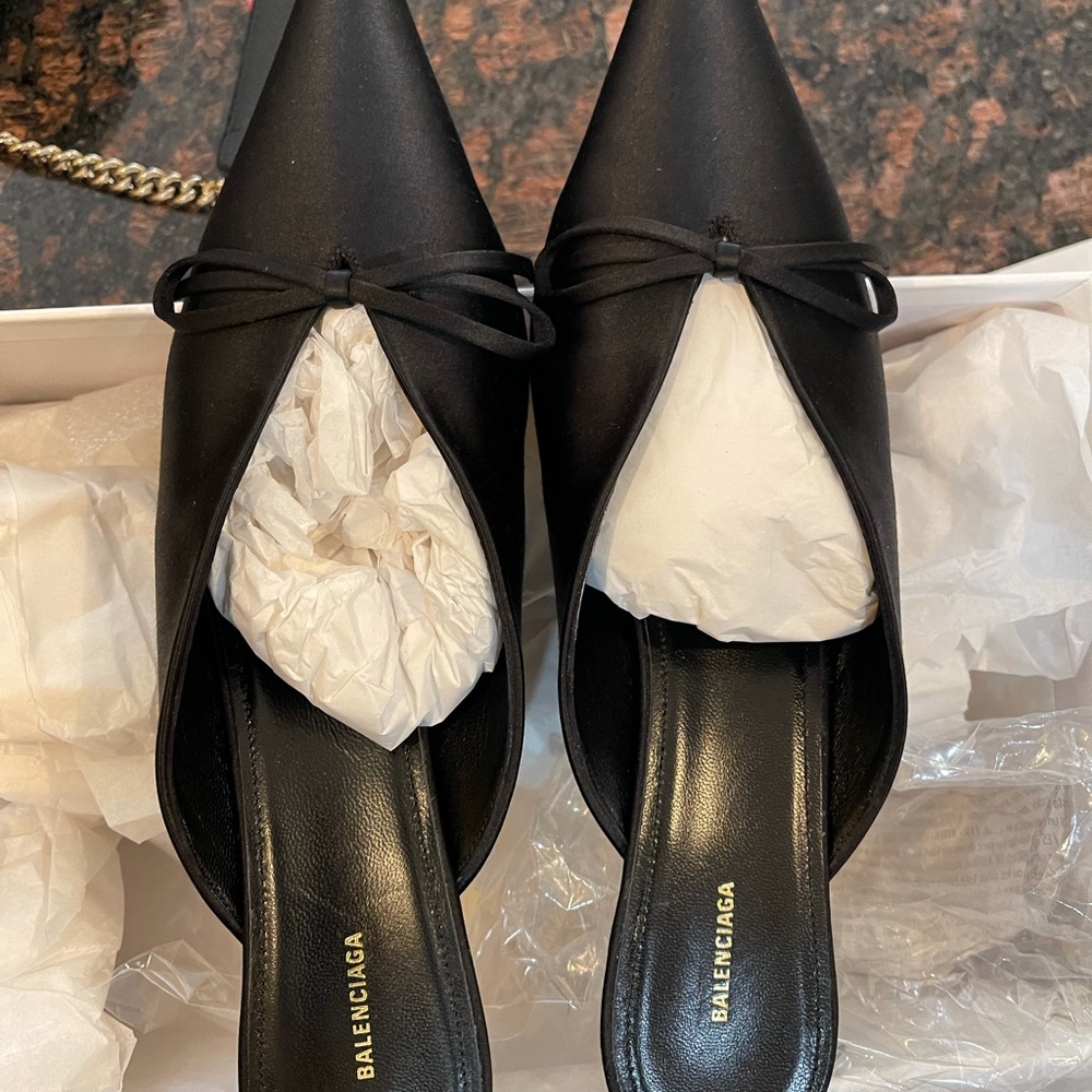 Balenciaga black mule size 40